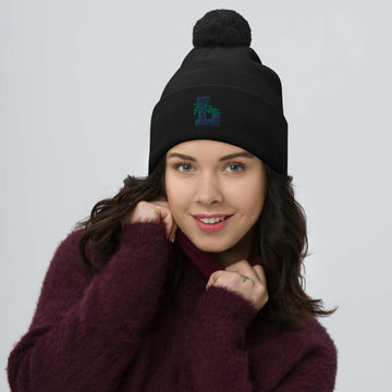 Pom-Pom Beanie - Logo