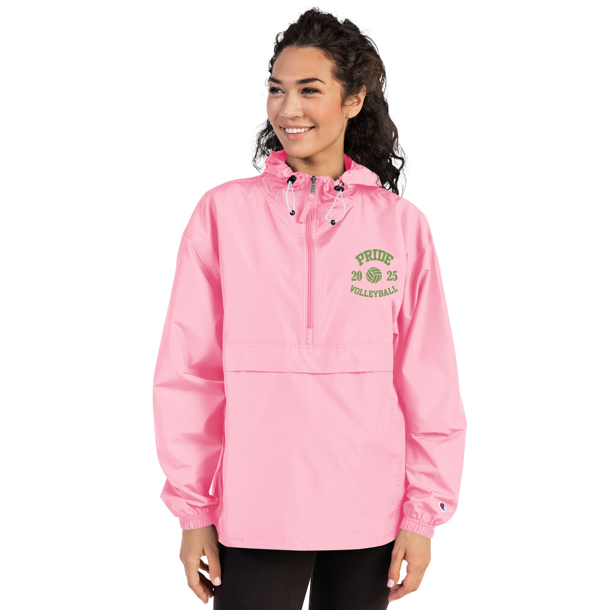 Embroidered Champion Packable Jacket - Volleyball 25