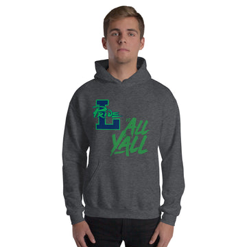 Unisex Hoodie - Vs All Y'all (green)