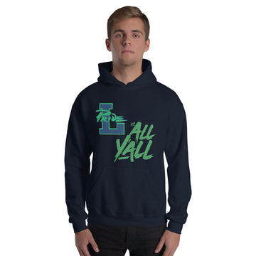 Unisex Hoodie - Vs All Y'all (green)